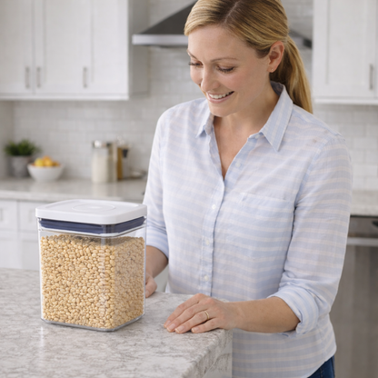 Bayofi® Airtight Food Storage Container with Push Button Lid | Stackable Kitchen Storage Box