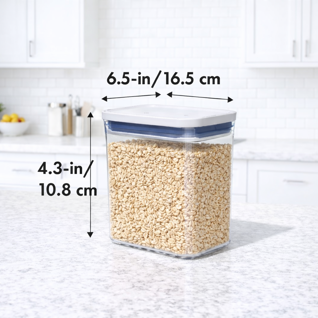 Bayofi® Airtight Food Storage Container with Push Button Lid | Stackable Kitchen Storage Box