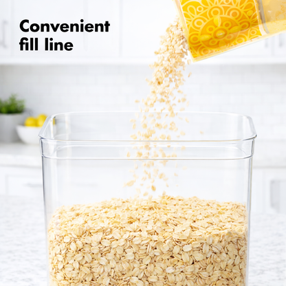 Bayofi® Airtight Food Storage Container with Push Button Lid | Stackable Kitchen Storage Box